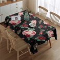 thumbnail image 2 of Pioneer Flower Floral Print Pattern Rectangle Tablecloth 60"x84",Waterproof Polyester Rectangle Table Cloth, Wipeable Spillproof Polyester Tablecloth for Dining, Camping, Indoor and Outdoor, 2 of 5