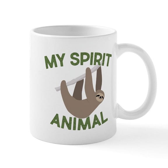 CafePress - My Spirit Animal - 11 oz Ceramic Mug - Novelty Coffee Tea Cup