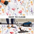 thumbnail image 5 of Spring Floral Outdoor Rug for Patio/Deck/Porch, Non-Slip Large Area Rug 6 x 9 Ft, Pastoral Summer Flowers Botanical Indoor Outdoor Rugs Washable Area Rugs, Reversible Camping Rug Carpet Runner, 5 of 8