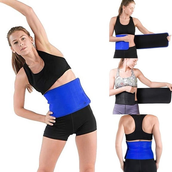 Adjustable Waist Trimmer Belt, Elastic Tummy Body Shaper Wrap for Women & Men, Fitness Workout and Daily Wear