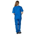 thumbnail image 5 of M&M SCRUBS Women Scrub Set V-Neck Medical Scrub Tops and Drawstring Pants - Pack of 6 Set (True Royal Blue, 3X-Large), 5 of 7