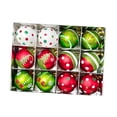 thumbnail image 2 of Adornos navideños de bolas, bolas decorativas resistentes, novedad, diámetro 2,36 pulgadas Estilo B, 2 of 8
