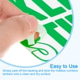 thumbnail image 4 of Uxcell 9.1 x 7.7 inches 8 Sheets Letter Stickers Vinyl Letter for Indoor Outside Sticker Decal Green, 4 of 5
