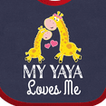 thumbnail image 4 of Inktastic My Yaya Loves Me Giraffe Boys or Girls Baby Bib, 4 of 4