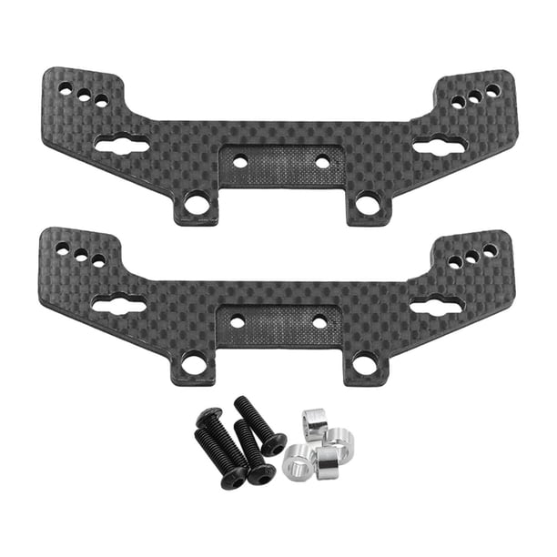 Torre de choque,Piezas de repuesto para soporte de amortiguador de fibra de carbono,Kit de montaje de amortiguador de fibra de carbono para coche RC,Torre de choque para vehículo de control