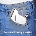 thumbnail image 4 of Btomtd 5oz Portable Stainless Steel Whiskey Flask, Outdoor Liquor Bottle and Wine Pot, Small Metal Container for Travel, Gold, 4 of 7