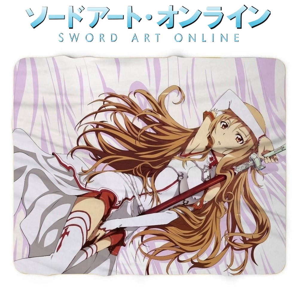 Sword Art Online Cartoon Throw Blanket Durable Comfortable Warm Cozy Throw  Blanket Super Soft Throw blanket Suitable for Kids and Adults for Kids  Adults Gift Bed Bedding Couch 