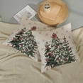 thumbnail image 6 of Christmas Decor Pillow Covers 16x16 Inch Pack of 2,Green Christmas Tree Snowflakes Throw Pillow Covers Winter Decoration Pillowcase Green Decorative Linen Cushion Cover for Home Sofa Couch, 6 of 6