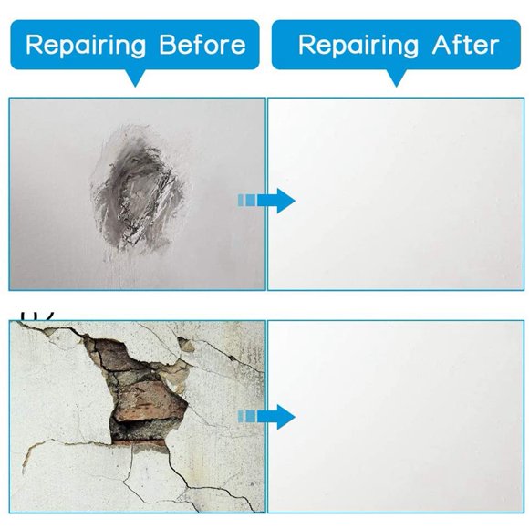 Drywall Repair Kit 12Pcs Aluminum Wall Repair Patch Kit, 4/6/8 Inch Fiber Mesh, Dry Wall Hole Repair Patch Metal Patch
