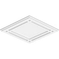 thumbnail image 2 of 20"W x 13 3/8"H x 7"C x 1"P Diamond Architectural Grade PVC Contemporary Ceiling Medallion, 2 of 11