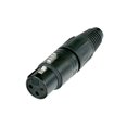 thumbnail image 1 of Neutrik NC3FX-B 3-Pin F Cable MT XLR Black with Gold Contacts, 1 of 3