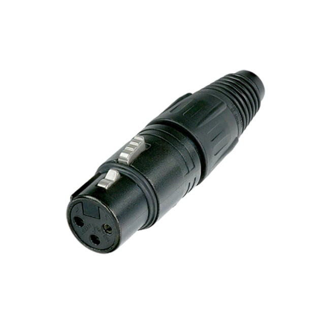 Neutrik NC3FX-B 3-Pin F Cable MT XLR Black with Gold Contacts