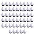 thumbnail image 1 of Cuchillas giratorias para pesca, accesorios para hacer Señuelos de pesca lisos (Plata S), 100 Uds., 1 of 9