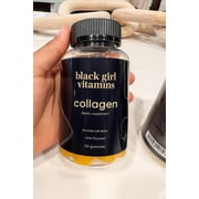 Black Girl Vitamins - Collagen GUMMIES for Healthier Skin, Stronger Hair, er Nails, with Vitamin C, Vitamin E, and Biotin, Gluten-Free, (Lime), 60ct