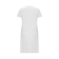 thumbnail image 6 of HomeGardon Women's Sleepwear Nightgowns for Women,Women's Oversized Short Nightgown Printed Round Neck and Short Sleeves dress,S-XXL, 6 of 6