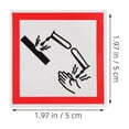 thumbnail image 2 of LEORX 6Pcs Self Adhesive Corrosive Safety Label Sticker Decal with Pictograms, 2 of 6