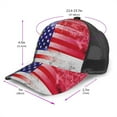 thumbnail image 2 of North Carolina Flag Painted Snapback Trucker Hats Baseball Caps Adjustable Mesh Back Ball Caps For Men Women, 2 of 5