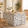 thumbnail image 2 of Hovilon Teacher Desk Skirt and Cabinet Curtain, 100% Polyester Table Skirt 180x70cm, Versatile Sink Bathroom Skirt Curtain for Classroom Party Home Storage and Office Organization, 2 of 7