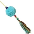 thumbnail image 2 of Northlight 8" Turquoise Blue Dangling Tassel Christmas Ornament, 2 of 3