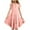 Pink, variant on Pounoo New Girls Dresses 10-12 Loose Solid Short Sleeve Casual Dresses Round Neck Knee Length Dress With Pocket Skin-Friendly Dresses For Kids Girls
