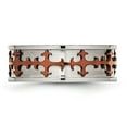 thumbnail image 4 of Auriga Fine Jewelry Stainless Steel Brown IP-plated Crosses Ring for Women Size 10.5, 4 of 7