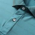 thumbnail image 3 of Mens Button Down Shirt Beach Attire Men Mens Shirts Tee Shirt Shirts Long Sleeve with Button Big And Tall Long Sleeve T for Men Bodysuit Crotch Corduroy Men's Advanced Ice Light Blue 4XL, 3 of 7