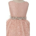 thumbnail image 2 of Little Girl Flower Girl Dress Hi-Low Style Lace Allover Lilac 6 MBK360, 2 of 4