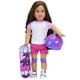 thumbnail image 2 of Sophia's Juego de patineta, casco y rodilleras para muñecas de 18", multicolor, 2 of 5