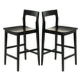 thumbnail image 3 of EYYTHUNG Bar Stools Set of 2, Farmhouse 25-Inch Mid Century Modern Barstools, Counter Height Stools, Black, 3 of 7