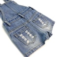 thumbnail image 5 of KIDSCOOL Girls Jeans Shortalls Jumpsuit 18M-5T Ripped Denim Overalls Shorts,Light Blue,4-5 Years, 5 of 8