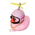 thumbnail image 1 of Adornos De Coche De Pato Rosa, Decoraciones Para Salpicadero De Coche, Gafas Geniales, Pato Con Casco De Hélice, Cadena Dorada Eigraketly OD016040-09, 1 of 6