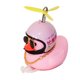 thumbnail image 1 of Adornos De Coche De Pato Rosa, Decoraciones Para Salpicadero De Coche, Gafas Geniales, Pato Con Casco De Hélice, Cadena Dorada Eigraketly OD016040-09, 1 of 6