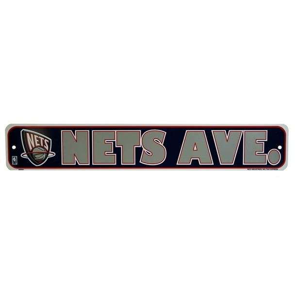 Brooklyn NBA Nets Old School Classic Logo LARGE 24x4 Nets Ave