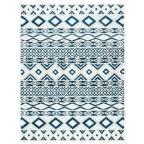 SAFAVIEH Roslyn Lena Geometric Area Rug, Blue/White, 4' x 6'
