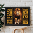 thumbnail image 3 of Lotusprinthandmade Lion I Am the Son of the King Christian Canvas 0.75in frame 48" x 32", 3 of 5