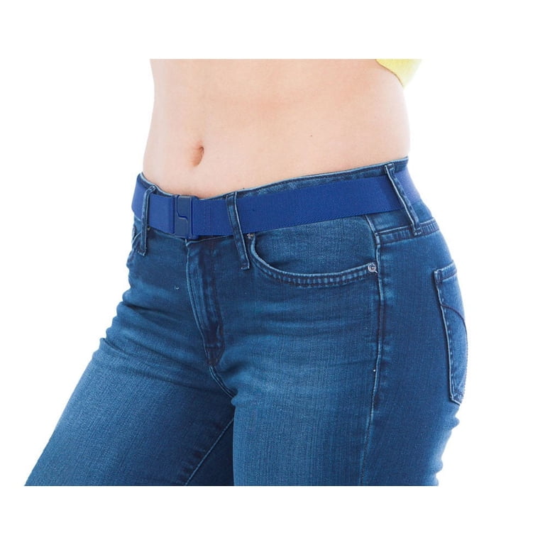 Invisibelt Thin Stretchy Waist Denim Blue Belt - Women display picture 3