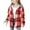 Red a2, variant on UQJfacai Girls Cute Flannel Plaid Button Down Top Kids Fall Winter Long Sleeve Hooded Jacket Casual Outerwear Coat 4-15 Years