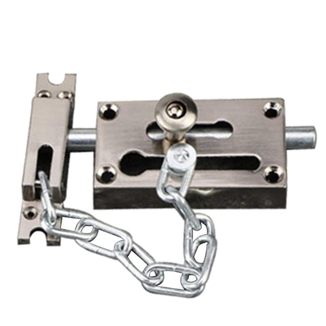 de seguridad de puerta de puerta corredera de seguridad Gris Zulema Cadena de la cerradura de la puerta