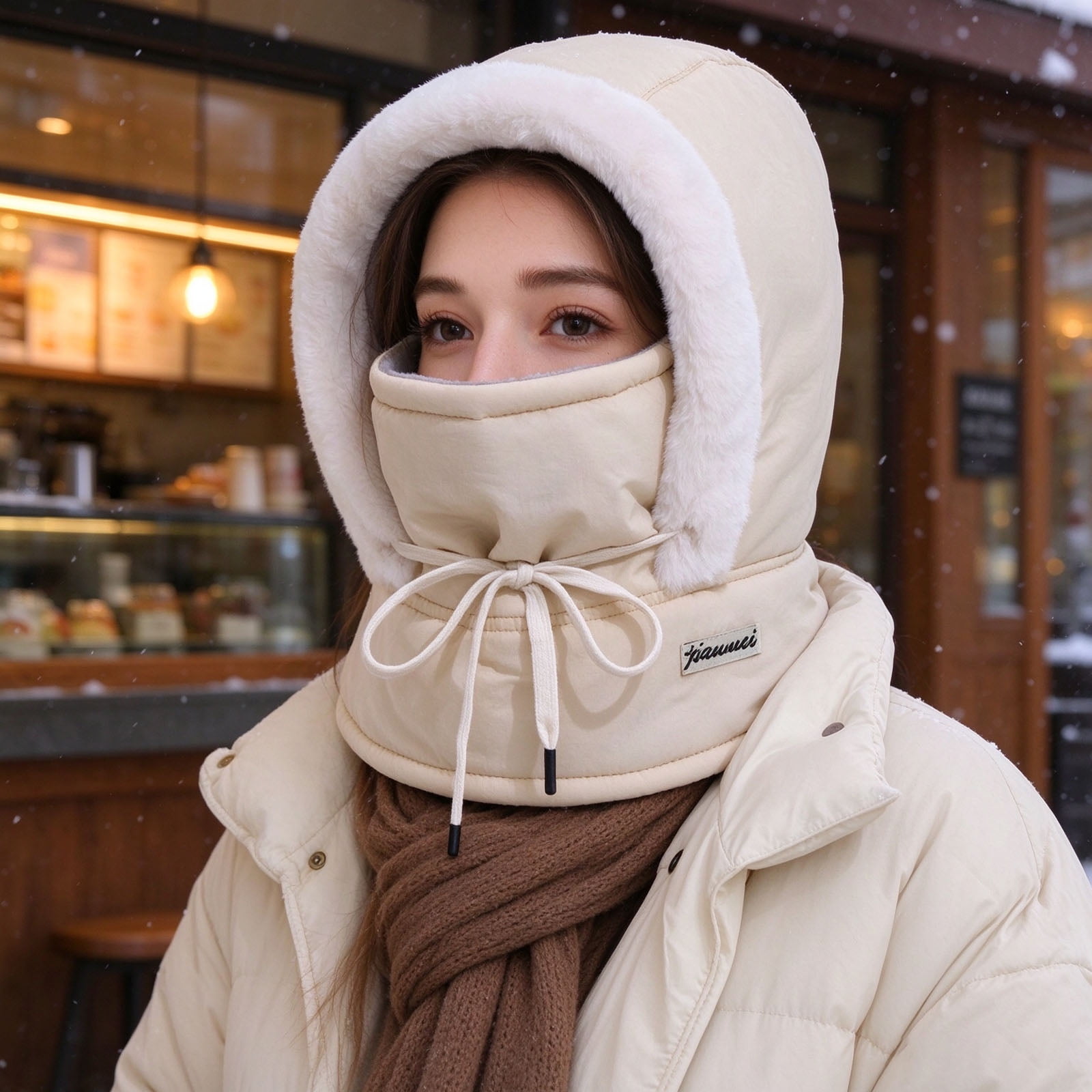 QAZbgdl Winter Trapper Hat Fleece Lined Russian Trooper Hat with Ear Flaps Windproof Cold Weather Hat for Men Women Outdoor Cycling Skiing Hiking Camping Ice Fishing Warm Winter Headwear