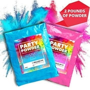 Hawwwy Colorful Powder for Gender Reveal Powder Burnout Colored Powder for Color Run, Gender Reveal Smoke Bombs Pinata Ballons Surprise Games Motorcycle Exhaust Car Tires Truck Photography - Pink Blue