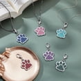thumbnail image 4 of 6 Pcs Metal Pet Tags Personalized Dog Tags Blank Paw Shape Pet ID Tags Engraved Shiny Enamel Cat and Dog Tags Used for DIY Cat Name Puppy Name DIY, 4 of 5