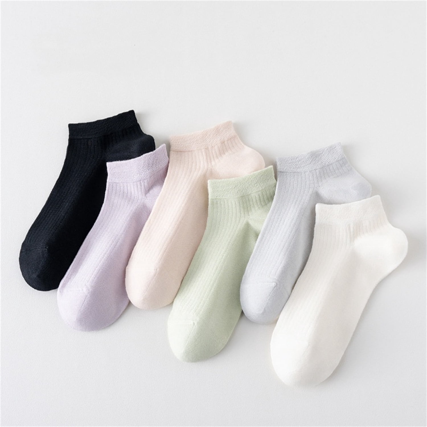 Sookeceks 6 Pairs Thin Modal Ankle Socks for Womens, Soft Breathable Lightweight Ankle Socks for Casual Size 5-9