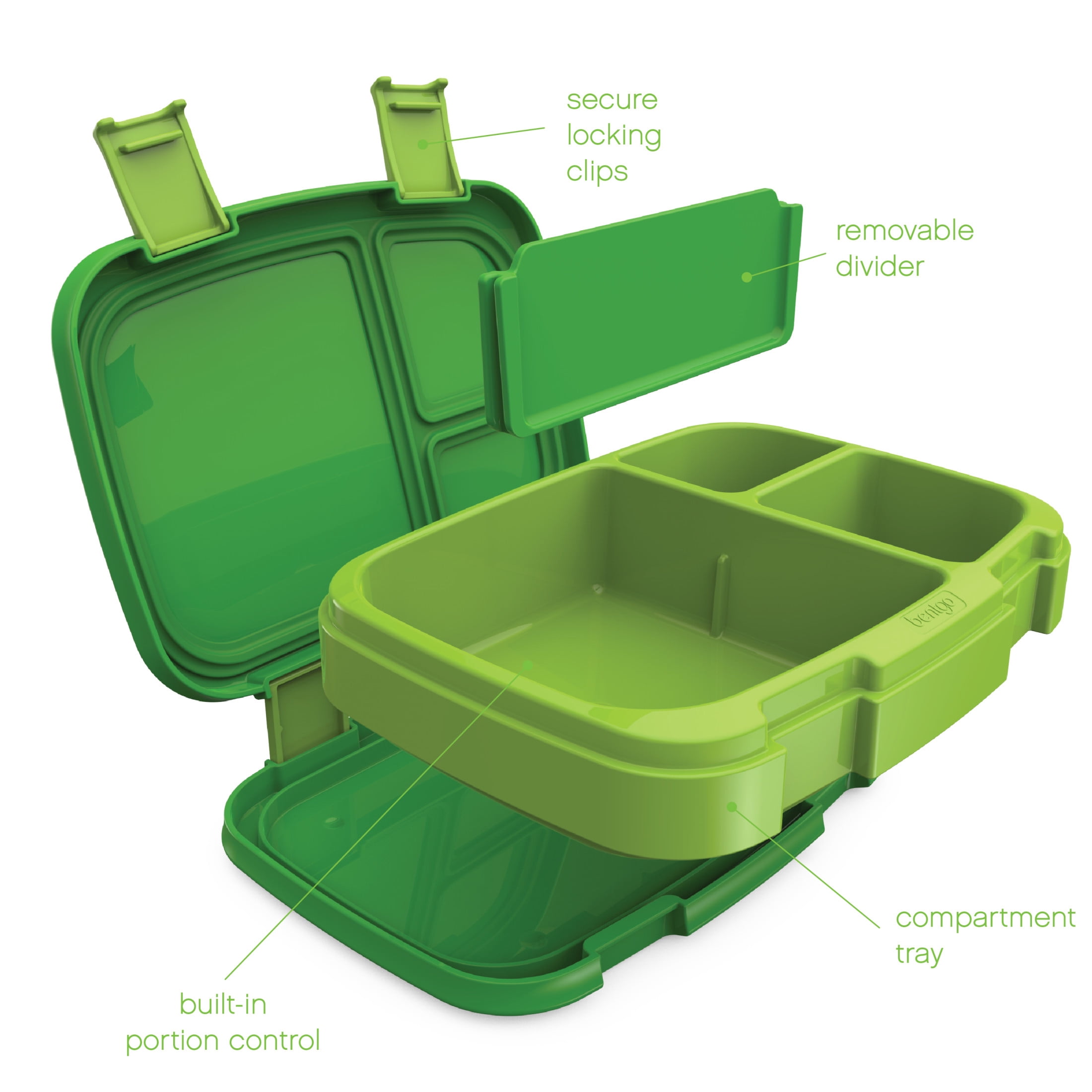 Bentgo Fresh – Leak-Proof, Bento Lunch Box for Adults and Teens, 4-Compartment Leak-Proof Design, Great for Portion Control