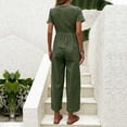 thumbnail image 4 of Kiplyki Fall Ladies Pants Wholesale Short Sleeve Solid Color Pants Jumpsuits, 4 of 7