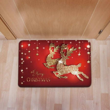 

Zpj5#6068 Christmas Cartoon Home Door Mat Absorbent Mat Living Room Kitchen Floor Mat Z#6068 PT8
