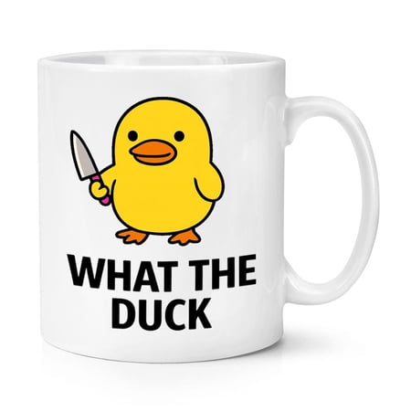 What The Duck Meme 11oz Mug Cup Funny Joke Rude Birthday Grumpy Sarcastic Boss Manager Teacher Doctor Nurse Yellow Duck