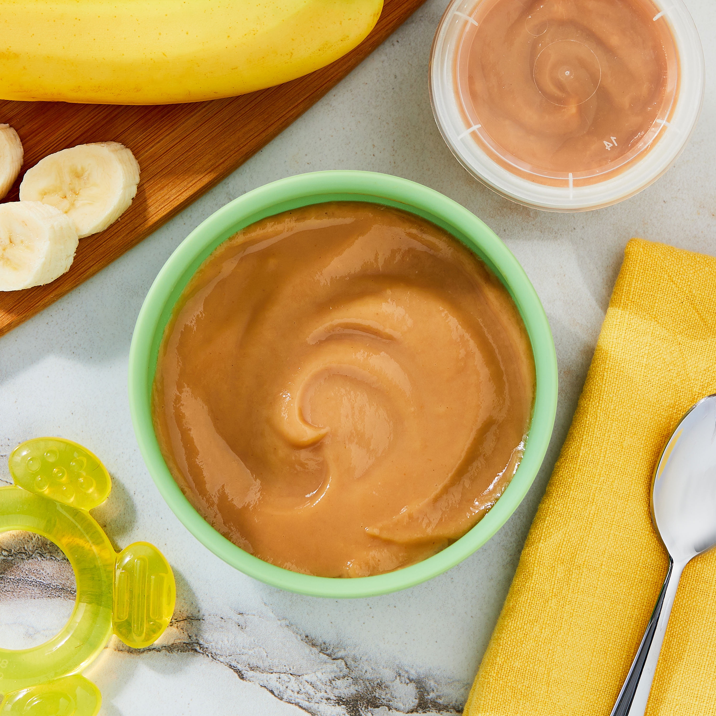 Parent's Choice Stage 1 Baby Food Banana Puree, 4 oz Cups, 2 Pack