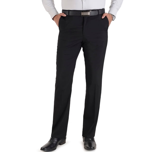Pantalón de vestir Yale Regular Fit Cintura ajustable 0342 Negro