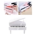 thumbnail image 3 of serony Piggy Bank Piano Shape Home Decor Handmade Collectible Box white, 3 of 9