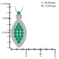 thumbnail image 3 of 4.00 Carat T.G.W. Emerald And White Diamond Accent Sterling Silver 3-Piece Marquise Jewelry Set, 3 of 7